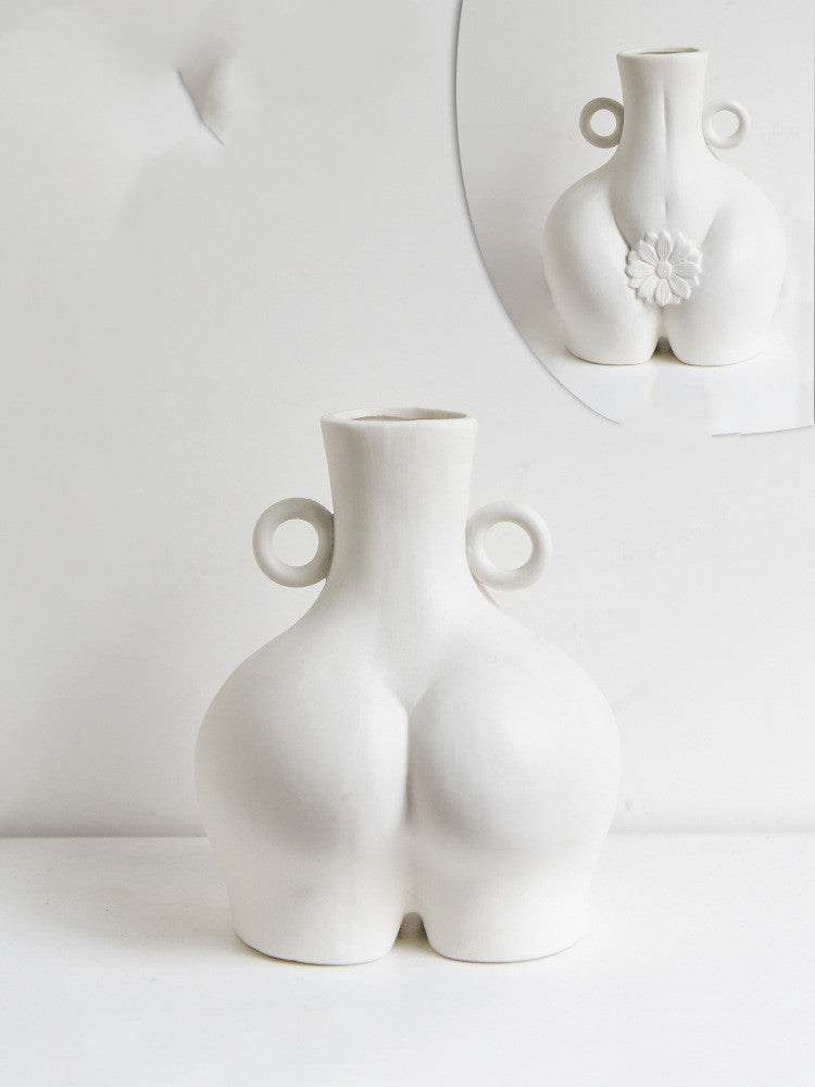 Nordic Human Body Ceramics Vases Beauty Room Decoration