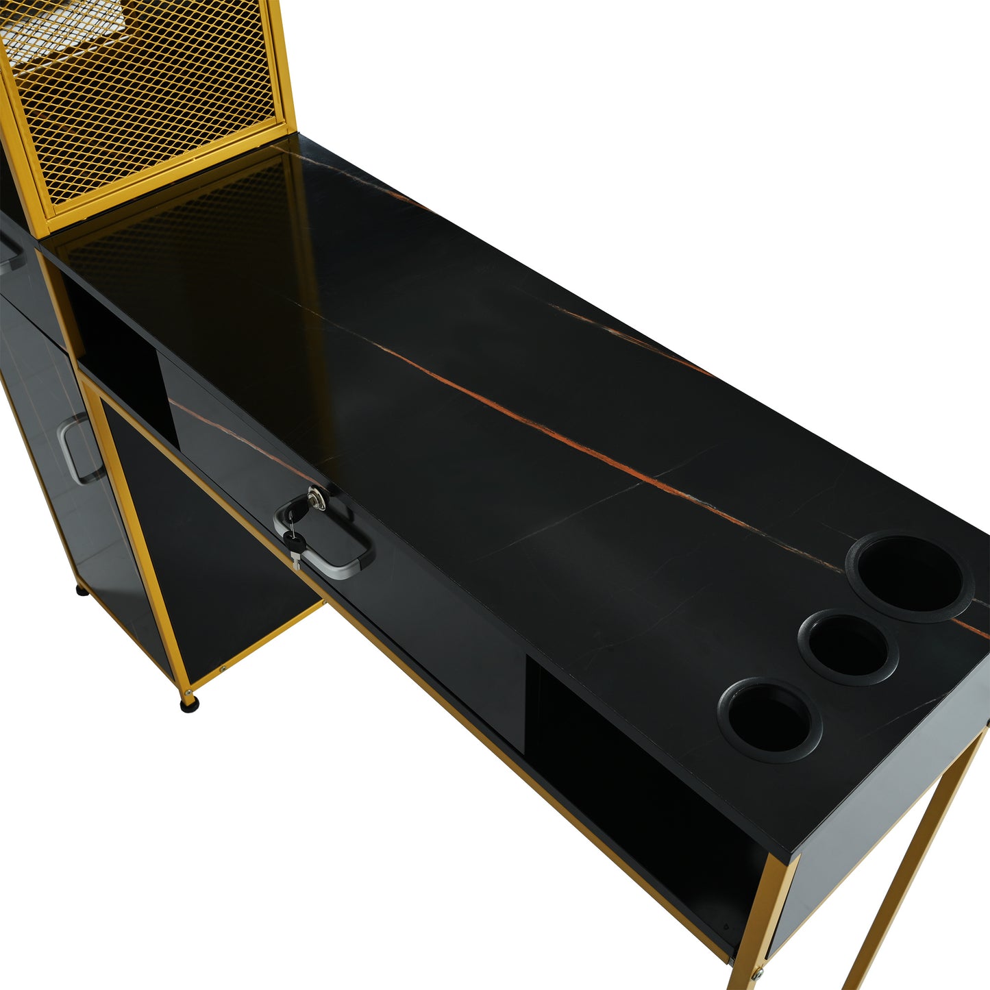 Gold & Black Metal Beauty Spa Equipment