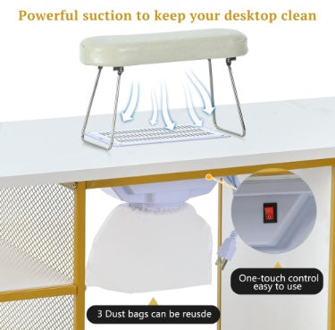 Marble Manicure Table