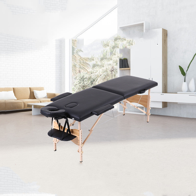 2 Fold Portable Wooden Massage Bed