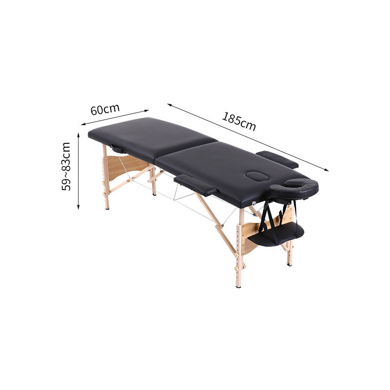 2 Fold Portable Wooden Massage Bed
