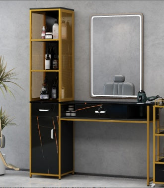 Gold & Black Metal Beauty Spa Equipment