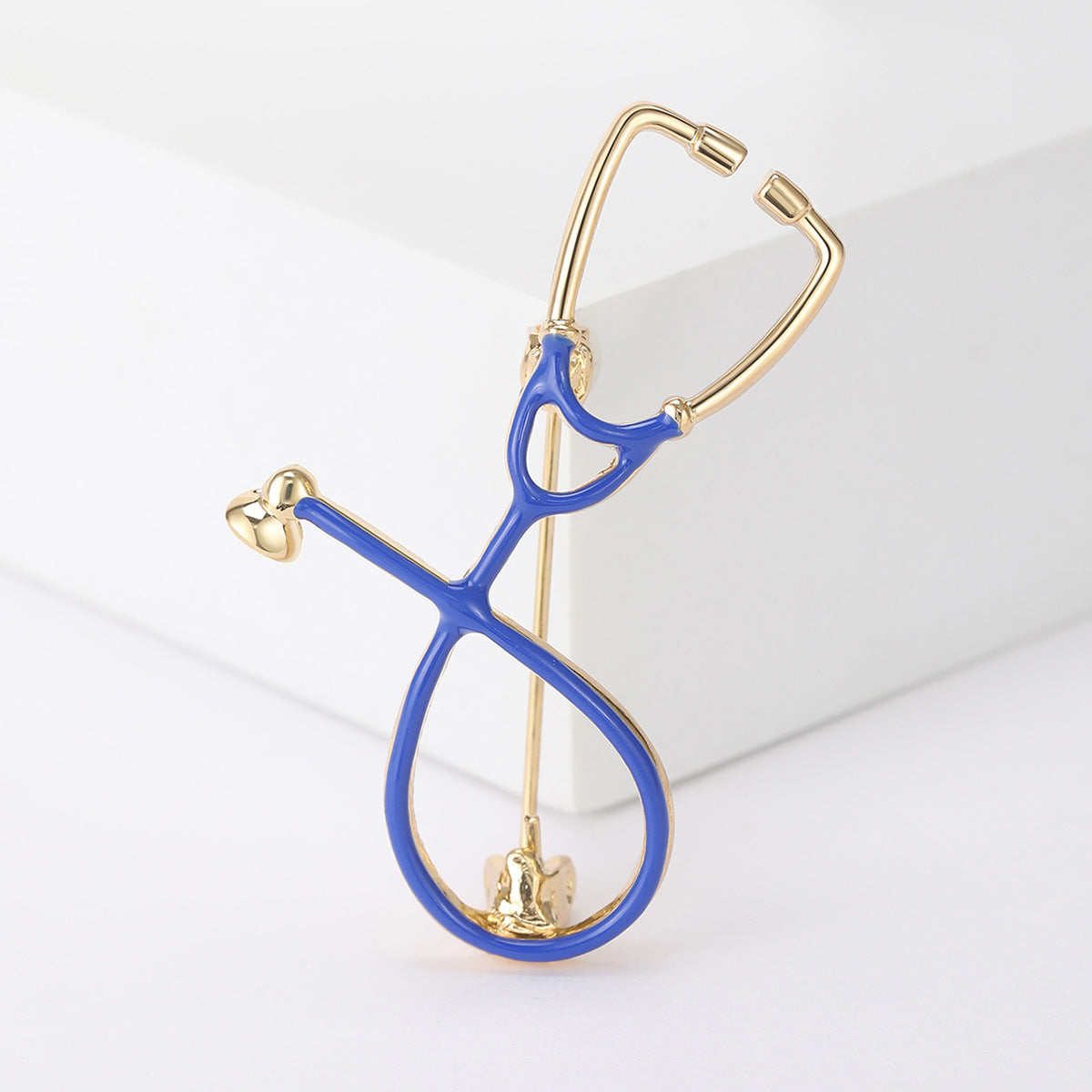 Creative Personality Doctor,Nurse Stethoscope Brooch, Medical Staff Work Badge Pin Cardigan Coat Accessories
