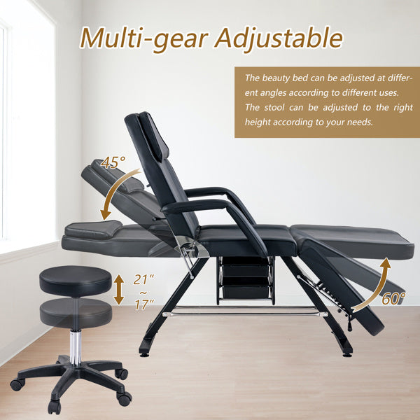 Black Massage/Salon/Tattoo Chair