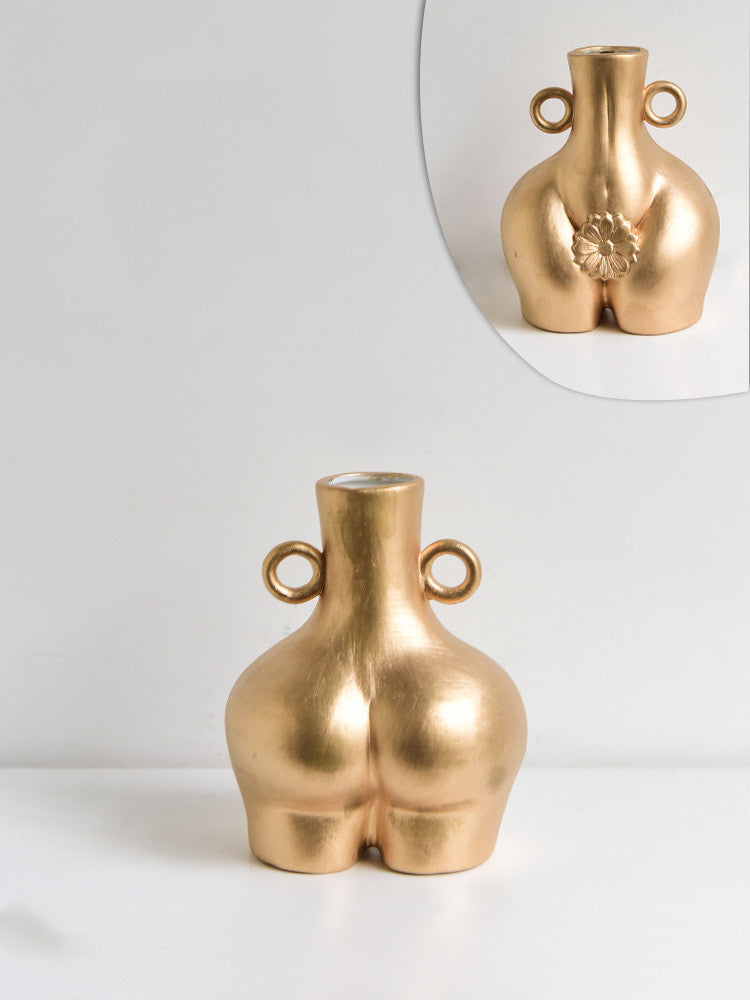 Nordic Human Body Ceramics Vases Beauty Room Decoration