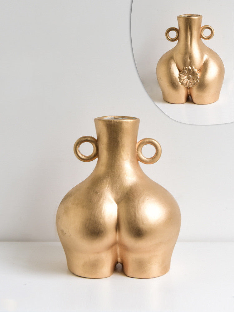 Nordic Human Body Ceramics Vases Beauty Room Decoration