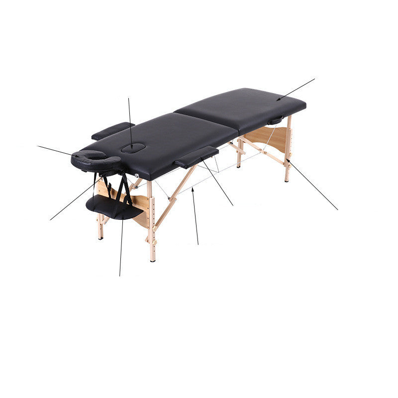 2 Fold Portable Wooden Massage Bed