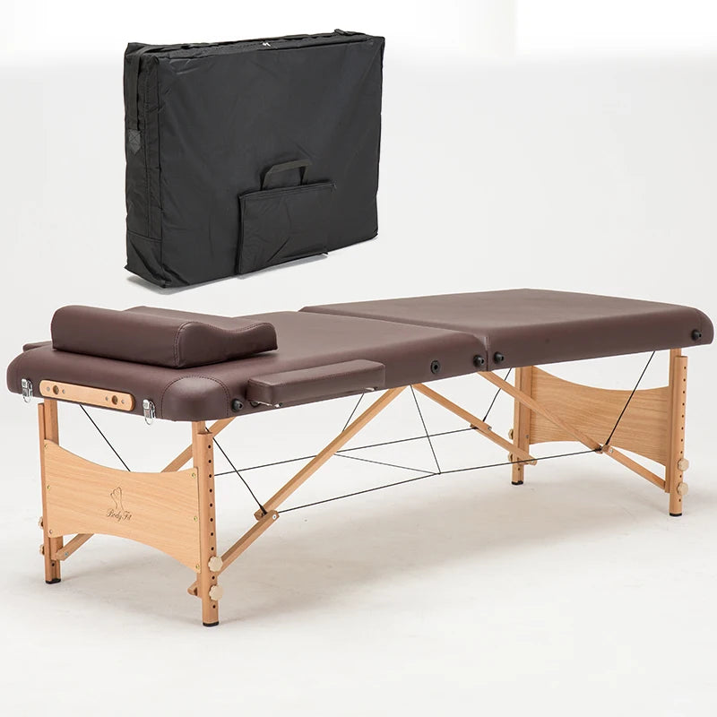 Massage&Relaxation Portable Relaxing Body Massage Bed Table Face Cradle SPA Tattoo Folding Salon Furniture Wooden Massage Bed