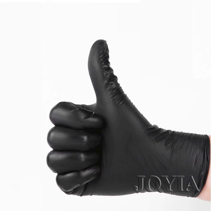 Disposable Gloves Black 100 50 20 pcs Latex Free Powder Free Glove Small Medium Large S M L Nitrile Vinyl Synthetic No Box